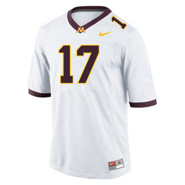 Men #17 Seth Green Minnesota Golden Gophers College Football Jerseys Sale-White